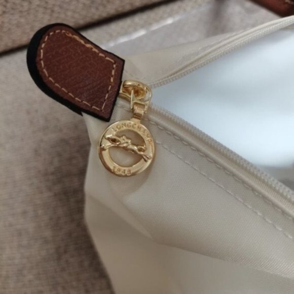 Longchamp Cream and Brown Tote Bag🍳🍳 - Picture 5 of 5
